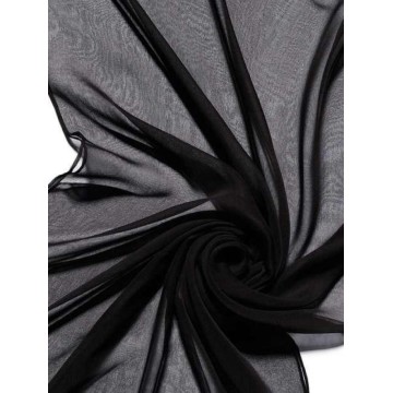 CHAL CHIFFON NEGRO 180X55 CM.