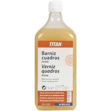 BARNIZ CUADROS MATE 1L. TITAN