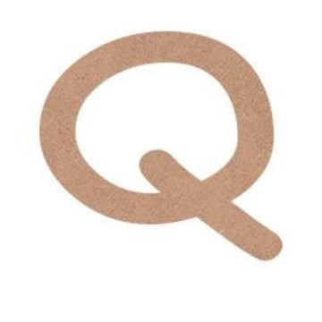 LETRA MAYUSCULA COMIC 4cm. "Q"