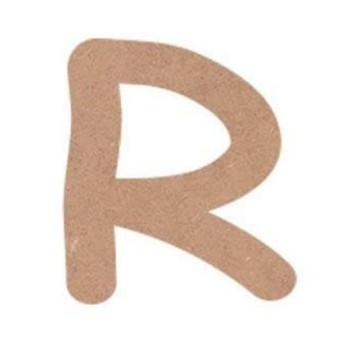LETRA MAYUSCULA COMIC 4cm. "R"