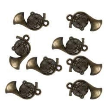 SET 10 CHARMS METAL. BRASS...