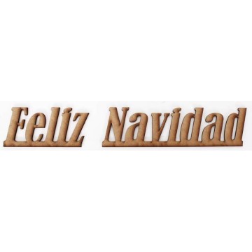 FELIZ NAVIDAD GRANDE 6cm....