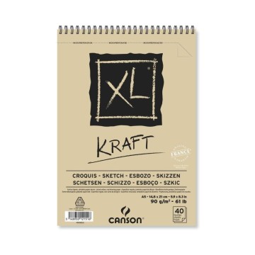 BLOC XL KRAFT 14,8x21cm. A5...