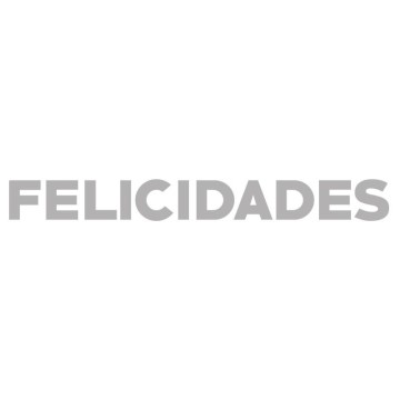 "FELICIDADES " 10,5 CM CARTON