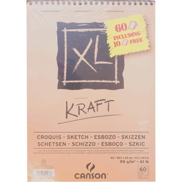 BLOC XL KRAFT 29,7x42cm. A3...