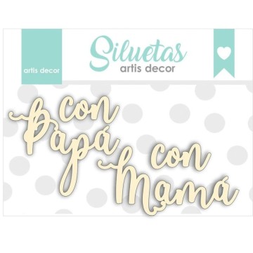 CHIPBOARD "CON PAPA- CON MAMA"