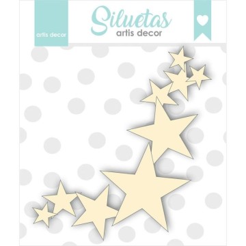 CHIPBOARD ESTRELLAS 10XX14 CM