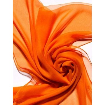 CHAL CHIFFON ORANGE 180X55 CM.