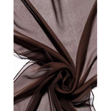 CHAL CHIFFON MARRON OSCURO...