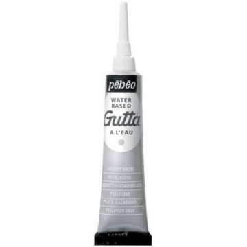 GUTTA AL AGUA PEBEO 20ML.PLATA