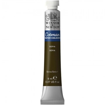 W&N ACUARELA COTMAN 8ML SEPIA