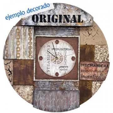 RELOJ INDUSTRIAL TIME 50x50cm