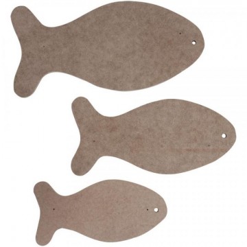 SET 3 SILUETAS PECES MDF...