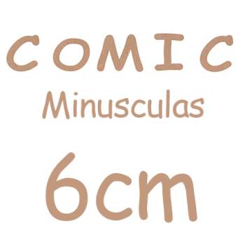 LETRAS COMIC 6 CM MINUSCULA