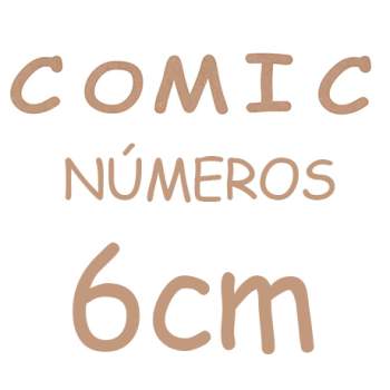 NUMEROS COMIC 6 CM