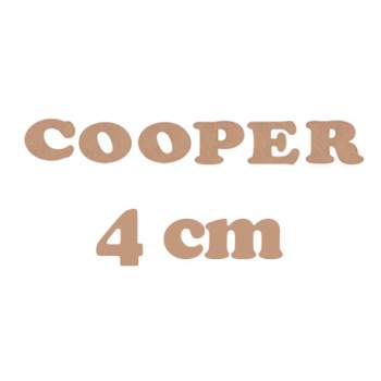 LETRAS COOPER 4CM MAYUSCULA